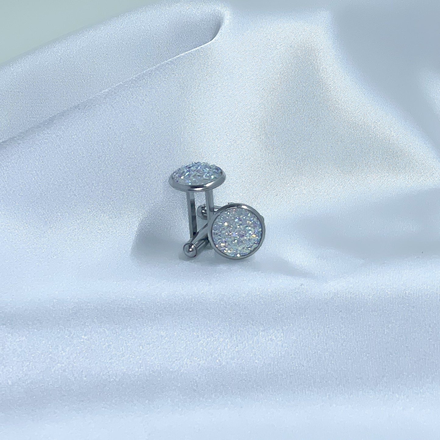 Promenade cufflinks (Crystal AB)