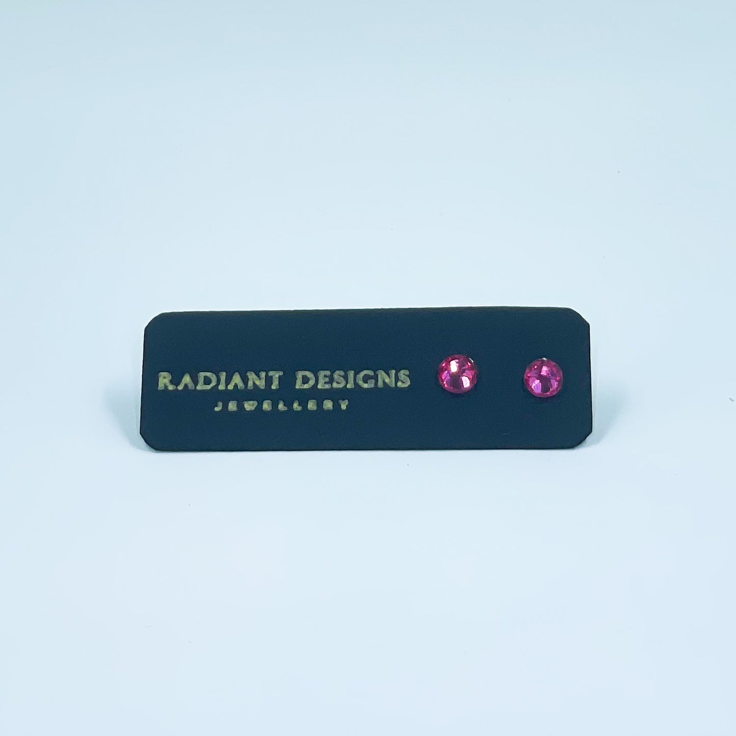 Laura stud earrings (Dark Pink)