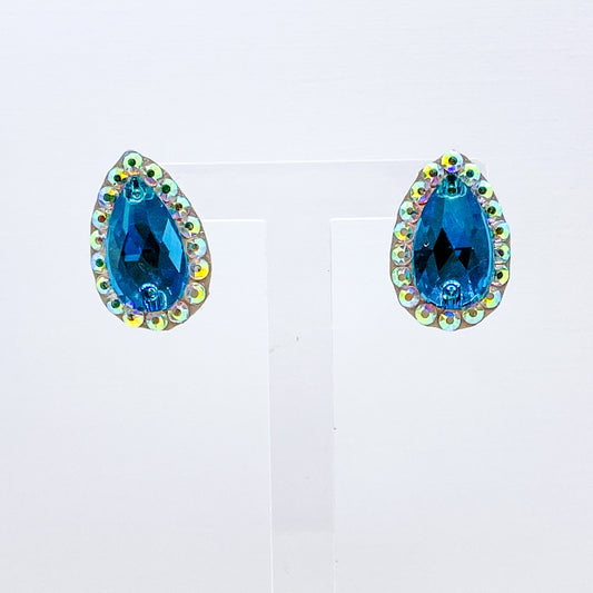 Anna earrings (Blue Zircon)