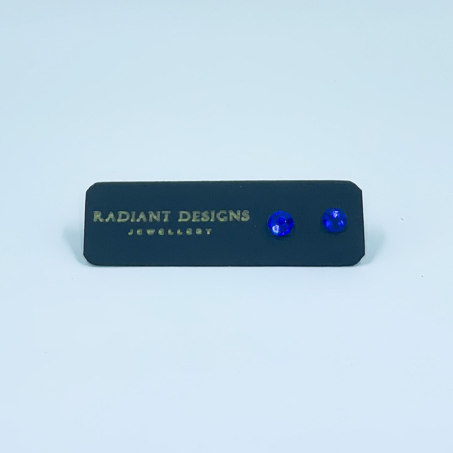 Laura stud earrings (Dark Blue)