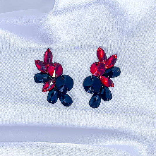 Grace earrings (Red/Black)