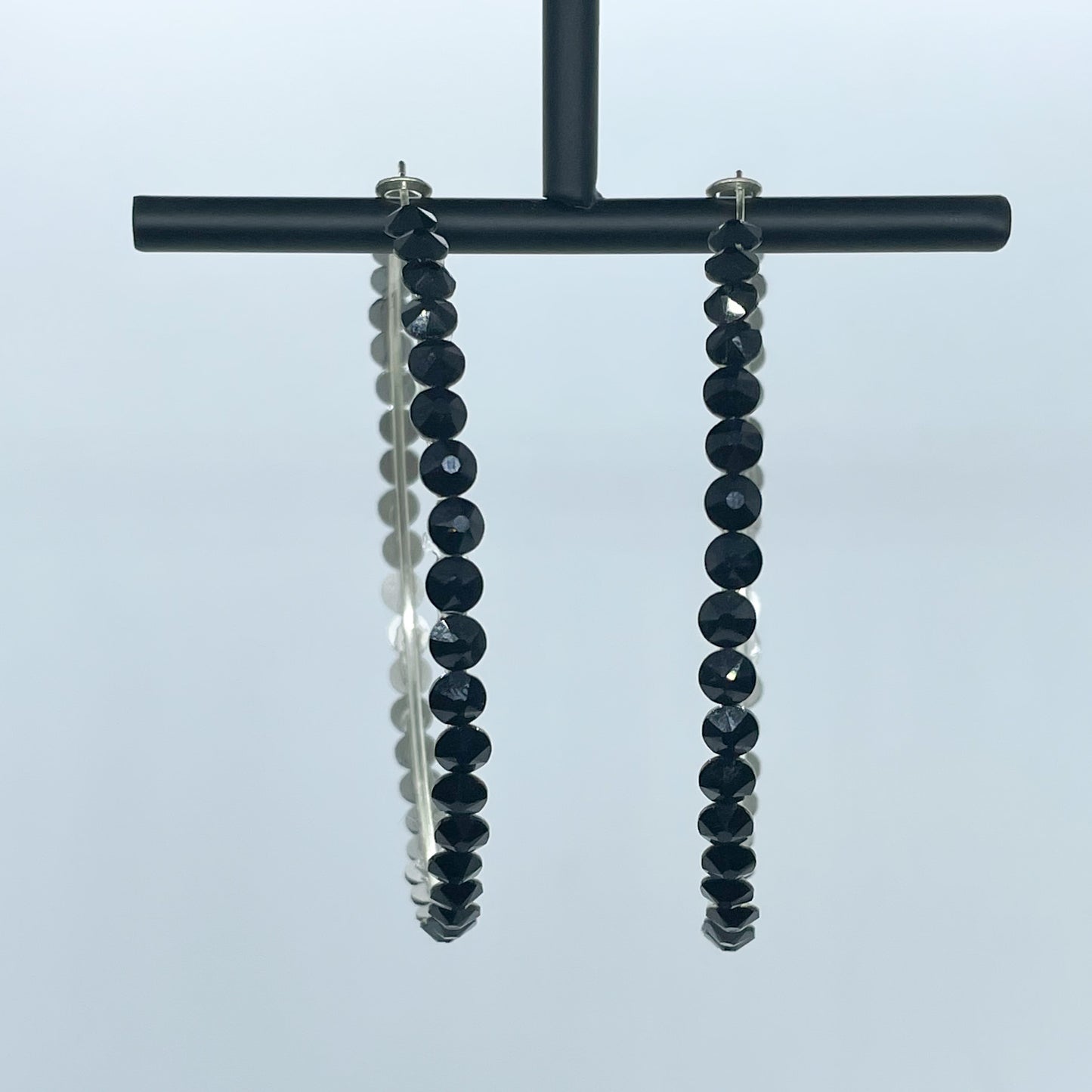 Katherine hoop earrings (Black)