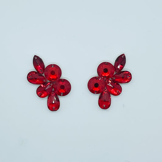 Henley earrings (Red)