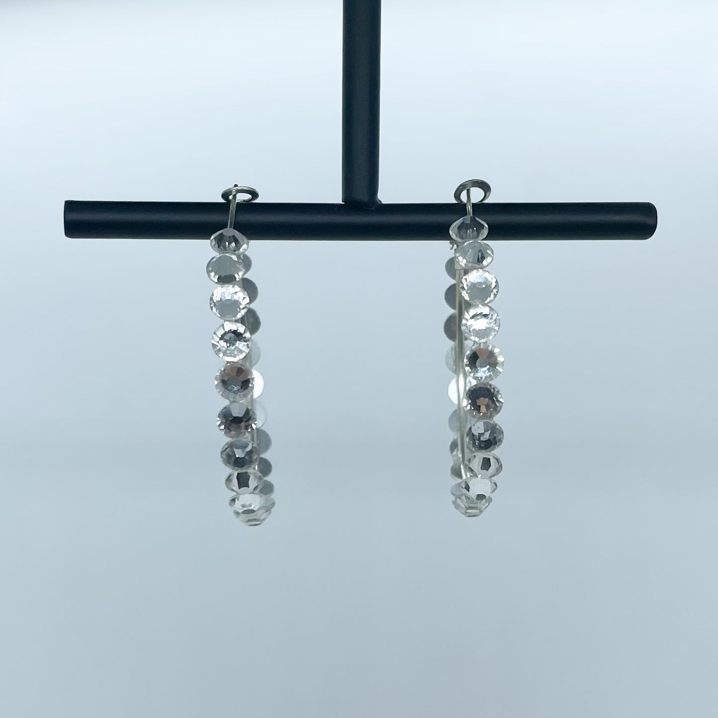 Elena hoop earrings (Crystal)