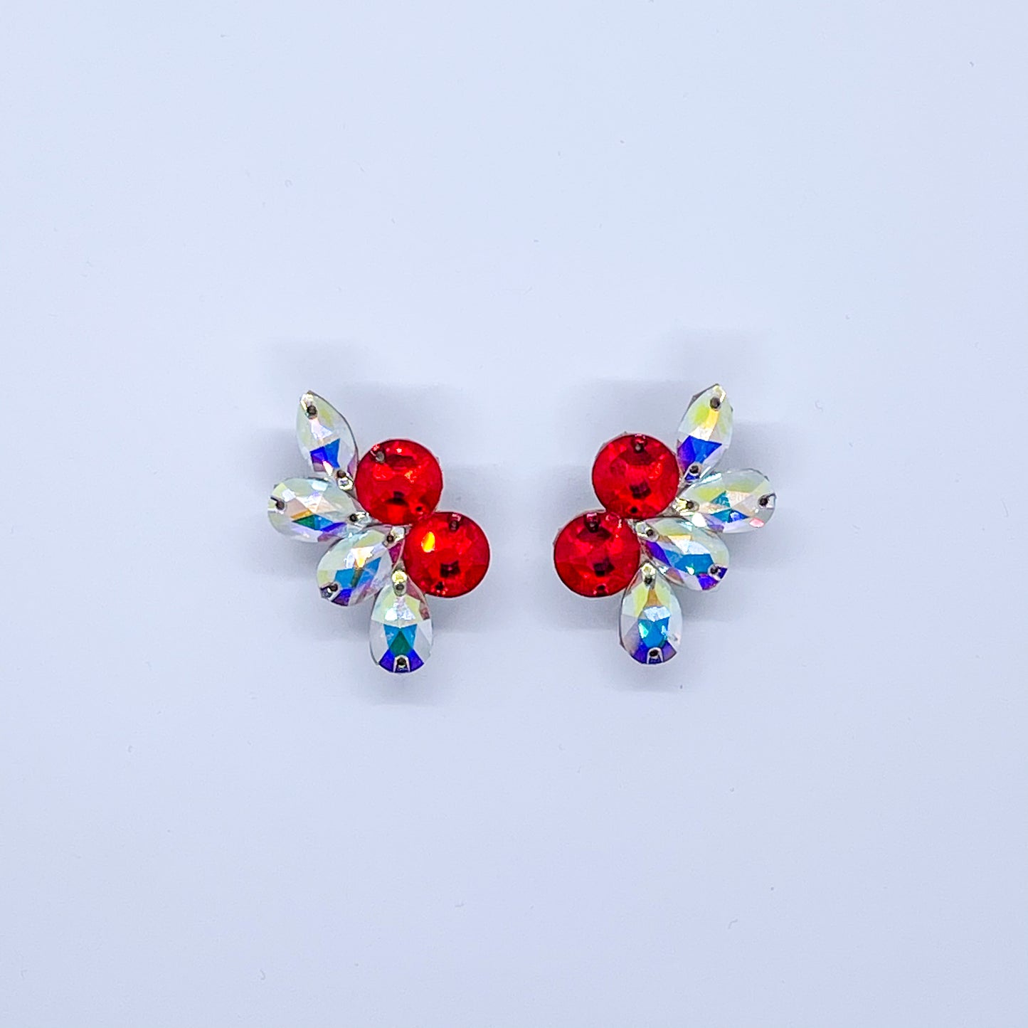 Henley earrings (Crystal AB/Red)